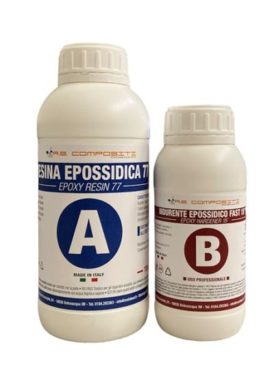 Resina epossidica 15' kit da 1,4 kg - fast